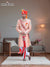 Elegant wedding groom sherwani in peach with intricate embroidery and traditional accessories