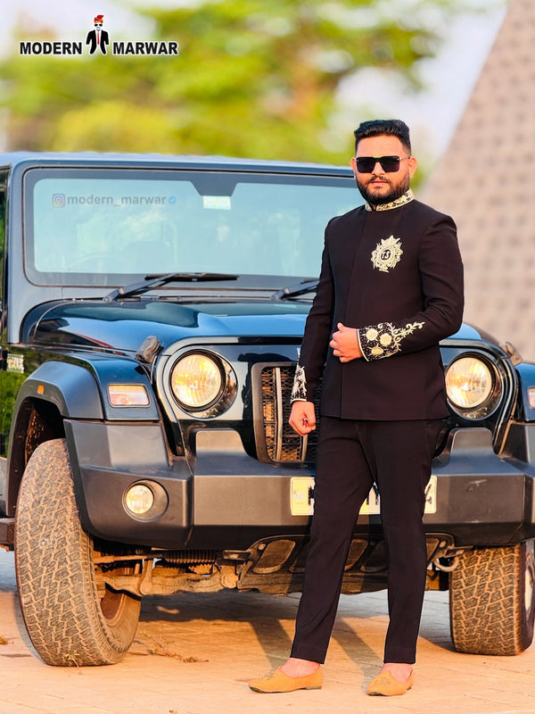 Men's Jodhpuri Coat Suit Hand Work