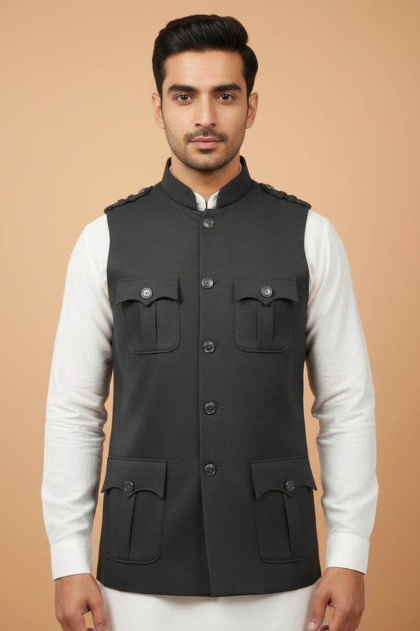 MEN’S HUNTING KOTI BOX CODE HK-16-2136 - 2 / 42 - M Nahru Jacket