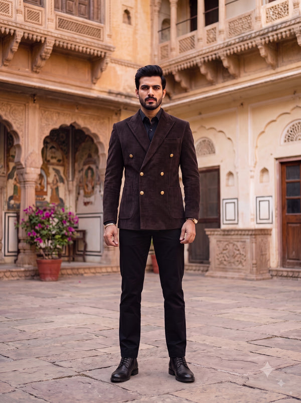 DOUBLE BREASTED BLAZER(MEN'S)