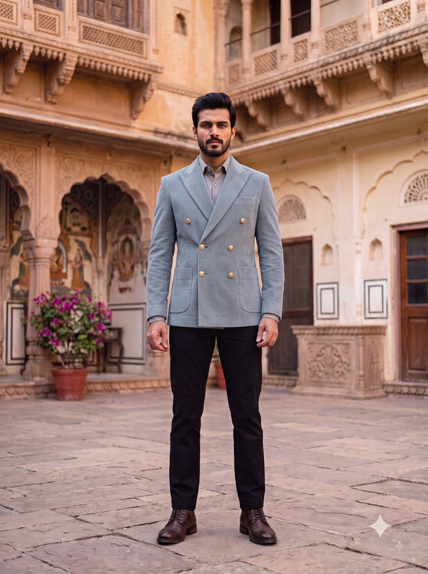 DOUBLE BREASTED BLAZER(MEN'S)