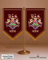 Jadeja Logo – Royal Flag for Wedding & Home Decoration