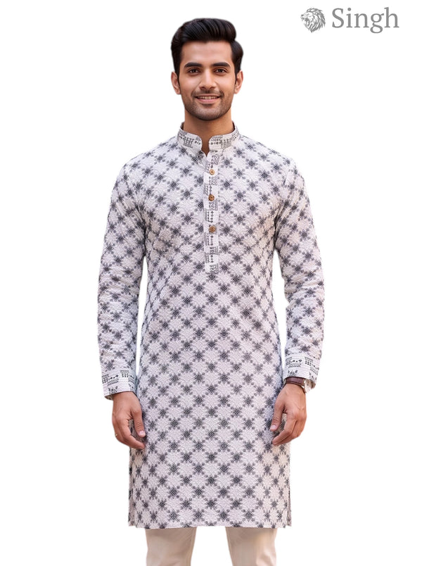 Singh Long Kurta-19-202-4 Men's Kurta for Royal Occasions