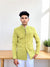 Velvet Olive Green Jodhpuri Suit