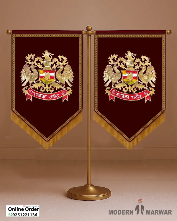 Rathore Logo – Royal Flag for Wedding & Home Decoration