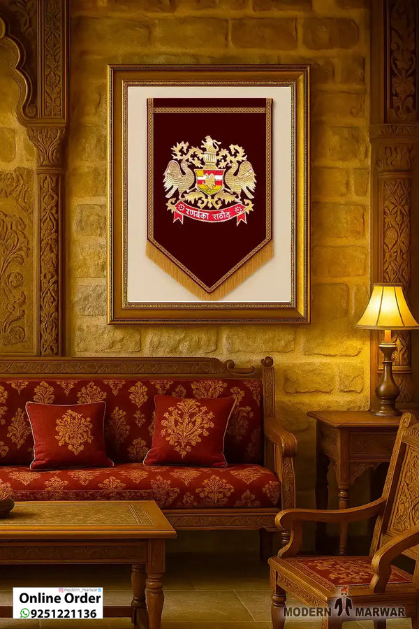 Rathore Logo – Royal Flag for Wedding & Home Decoration