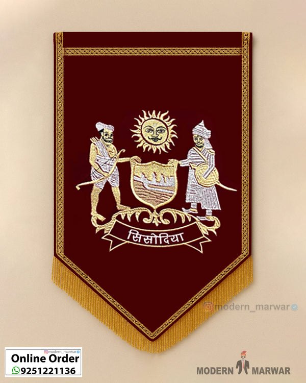 Sisodiya Logo – Royal Flag for Wedding & Home Decoration