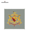 Elegant fabric of Bhati Coat Suit for Men in a light gray shade with intricate embroidery design