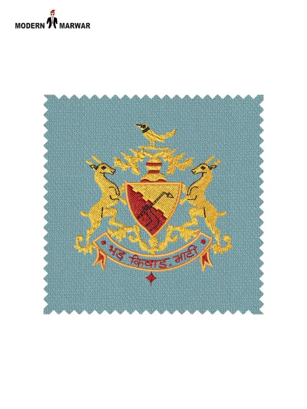 Elegant fabric swatch featuring intricate embroidery for Bhati Coat Suit for Men by Modern Marwar