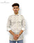 Modern Marwar casual white printed shirt with floral design and button-up style for a stylish look