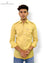 Men's casual yellow shirt from Modern Marwar with buttoned pockets and relaxed fit