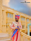 Elegant Modern Marwar designer Angarkha sherwani online with intricate embroidery and royal accessories