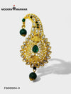 Elegant Modern Marwar designer brooch for wedding attire with intricate gold detailing and gemstones