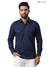 M Navy Hunting Shirt made of breathable fabric, showcasing a classic fit with pockets, HUNTING SHIRTD-1310-240