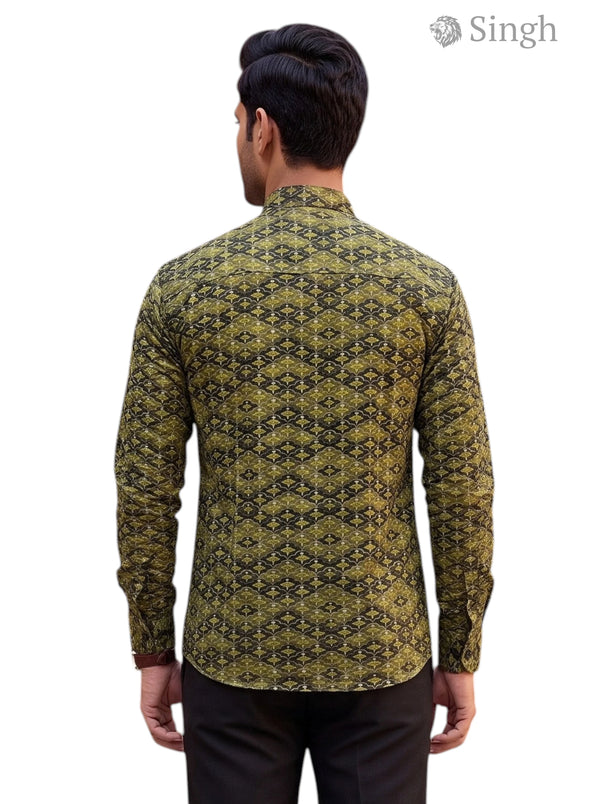 Singh (Mens) Sanganeri Floral-15-110-3