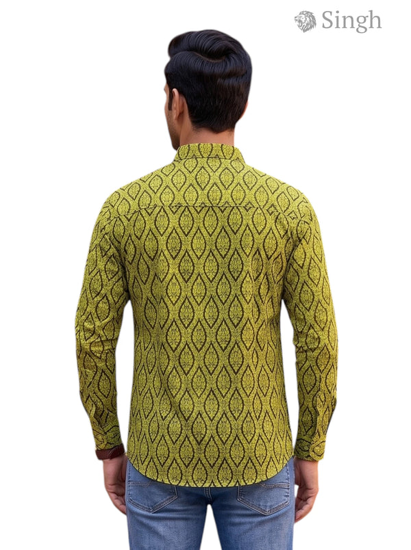 Singh (Mens) Sanganeri Floral-15-110-2