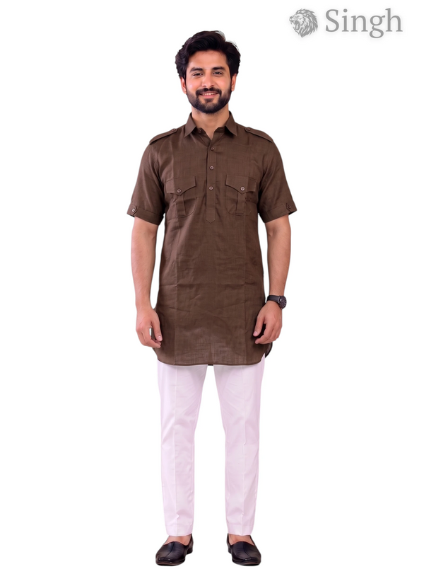 Singh JK HALF-10-101-3 Men's Kurta for Royal Occasions