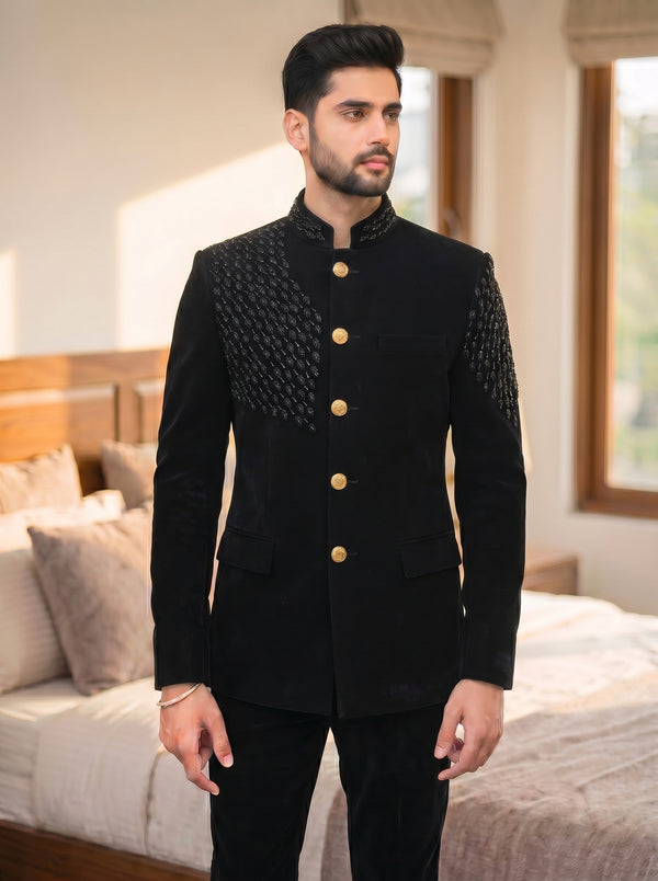 Modern Marwar Midnight Royal Jodhpuri Suit