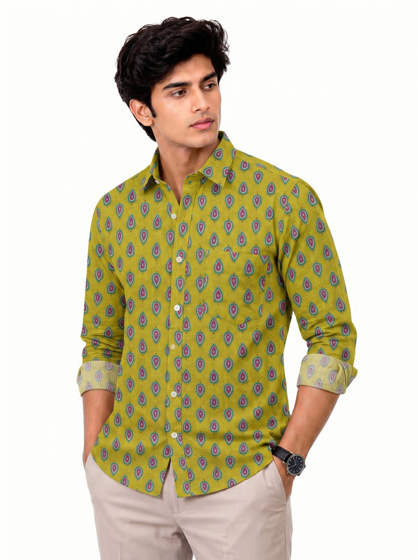 Singh Mens Sanganeri Floral-15-106-5
