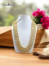 KANTA-5009 necklace by Modern Marwar, featuring a multi-layered gold design with sparkling embellishments