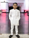 Stylish white kids kurta pajama set by Modern Marwar for festive occasions and celebrations