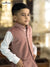 Stylish kids velvet koti in pink color, designed for boys with a sophisticated look