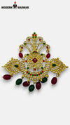 Jewelry M Hand Use Gold with Red and Green accents KILNGI-3101-34