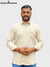 Default beige shirt in lycra fabric material, front view showcasing comfort and style