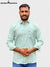 Men's light green shirt made of soft lycra fabric material for comfortable wear