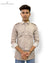 Modern Marwar men's casual shirt in brown with button-down collar and chest pockets