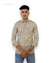 Men's casual shirt by Modern Marwar in light brown with chest pockets and button fastening