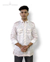 Men's floral shirt by Modern Marwar featuring a stylish design with two front pockets