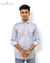 Modern Marwar men's printed shirts featuring a stylish floral design and two chest pockets