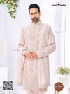 Elegant premium groom sherwani SF-5012 in soft pink with intricate embroidery and a stylish design