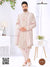 Elegant premium groom sherwani SF-5012 in light pink with intricate embellishments for special occasions