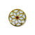 Elegant decorative button for sherwanis featuring a gold star design with a red gem center