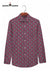 Modern Marwar Sanganeri print men's shirt in vibrant colors with classic collar design