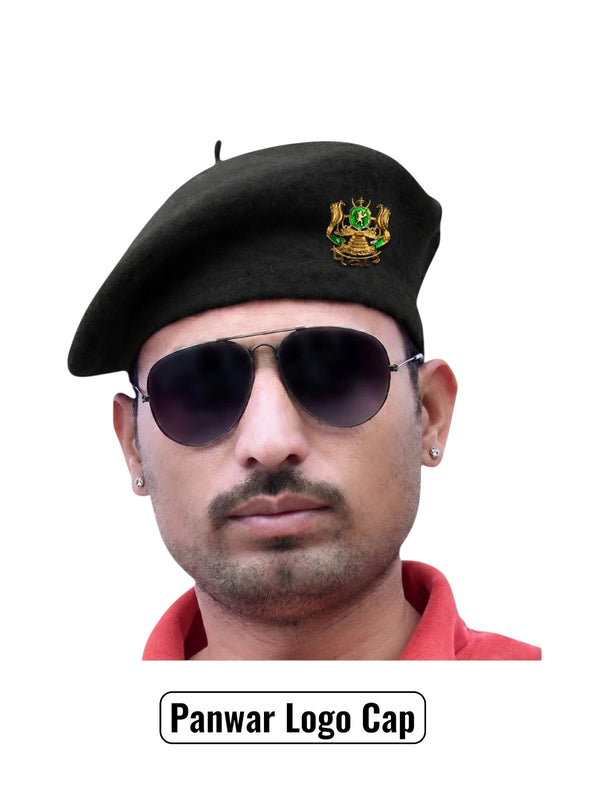 Panwar Logo & Beret Cap By Singh Brand