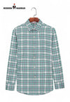 Modern Marwar premium checked shirts for men in green, blue, and white plaid design