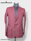 Premium gun pocket blazer by Modern Marwar in maroon with stylish button details