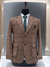 Elegant premium Jodhpuri suit in brown with structured fit and stylish pocket square