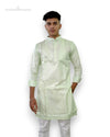 Light Green Premium Kurta for Men by Modern Marwar with Intricate Design and Comfortable Fit
