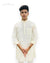 Elegant premium men's kurta in cream color with a classic collar from Modern Marwar