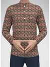Modern Marwar Printed Casual Kurta for Men in vibrant colors with a stylish button-up design