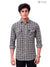 Men's plaid shirt in blue and yellow cotton with buttoned pockets, RAJUTANA SHIRTS-F-15-115-8