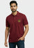 M'TSHIRTS in maroon cotton, front view with Rathore logo, casual style for everyday wear