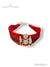 Red moli chauhan bracelet with intricate metal charms for a vibrant traditional look