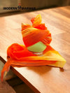 Vibrant Orange Safa Turban for Weddings by Modern Marwar, perfect for festive occasions