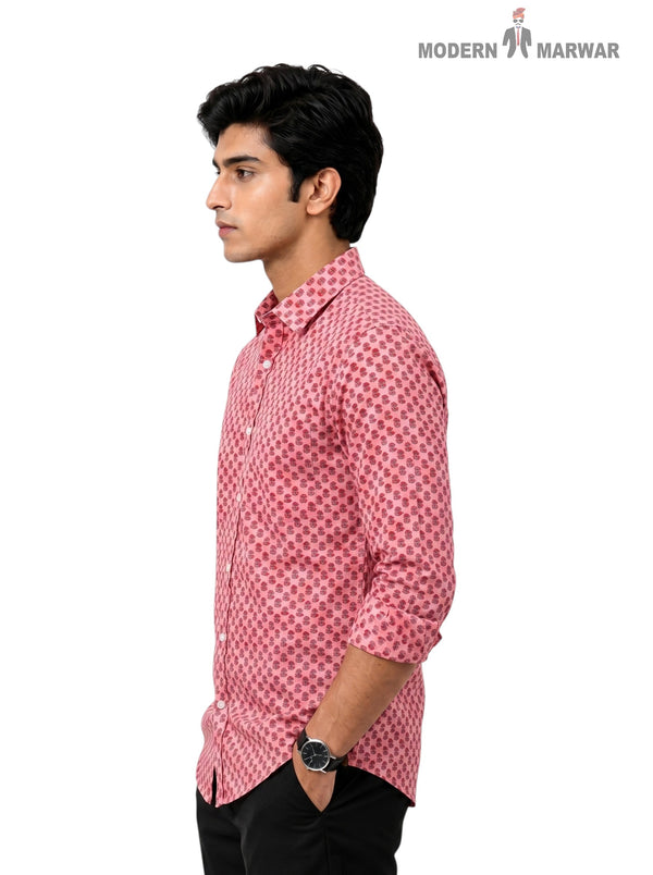 Singh (Mens) Sanganeri Floral-15-108-3