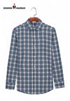 Men's checked shirts from Modern Marwar in a blue and white plaid pattern, perfect for casual wear